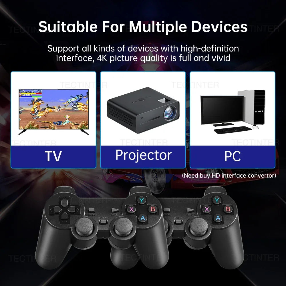 Retro Game Stick 4K 64GB | Wireless Console with 20,000+ Classic Games