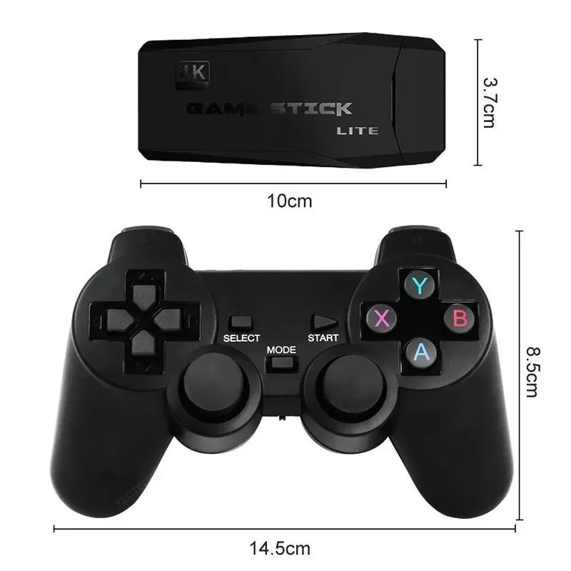 Retro Game Stick 4K 64GB | Wireless Console with 20,000+ Classic Games