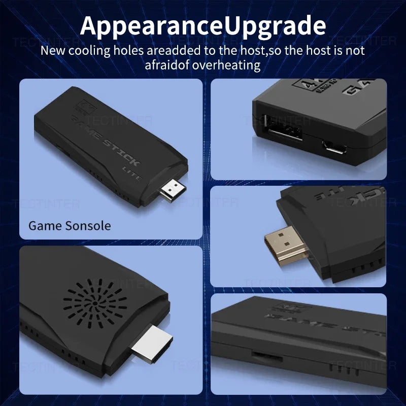Retro Game Stick 4K 64GB | Wireless Console with 20,000+ Classic Games