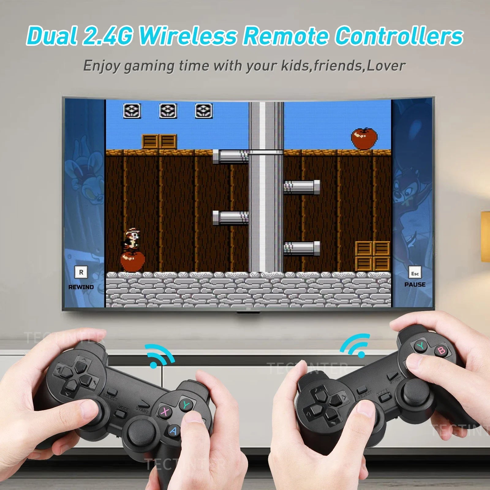 Retro Game Stick 4K 64GB | Wireless Console with 20,000+ Classic Games