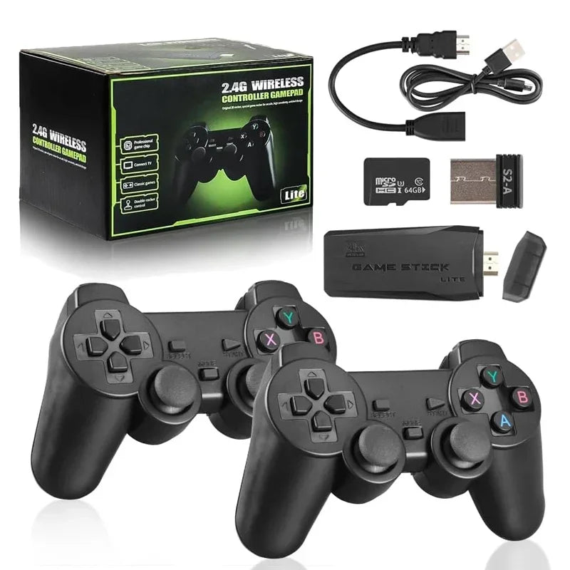Retro Game Stick 4K 64GB | Wireless Console with 20,000+ Classic Games